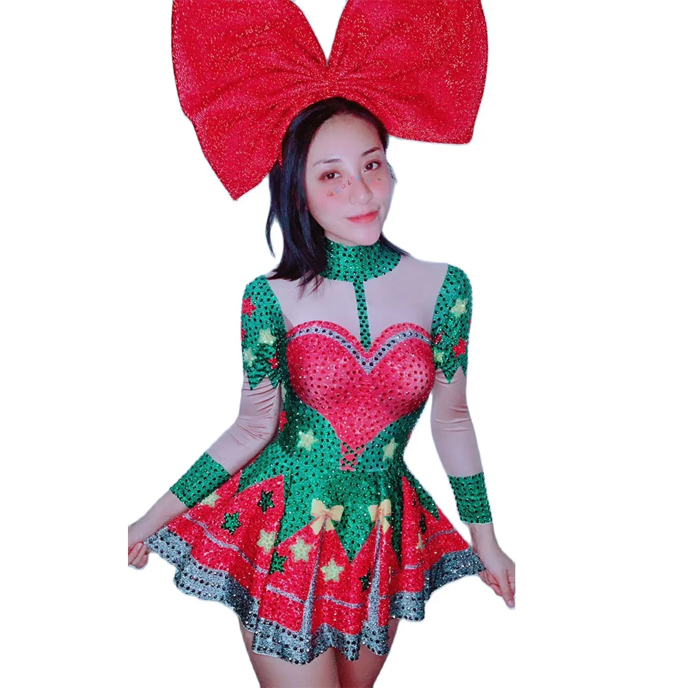 

Женское мини-платье с длинным рукавом, со сверкающими кристаллами