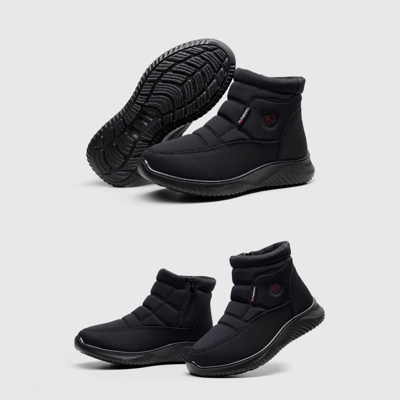 Модные Универсальные зимние женские сапоги до середины икры плоские толстые