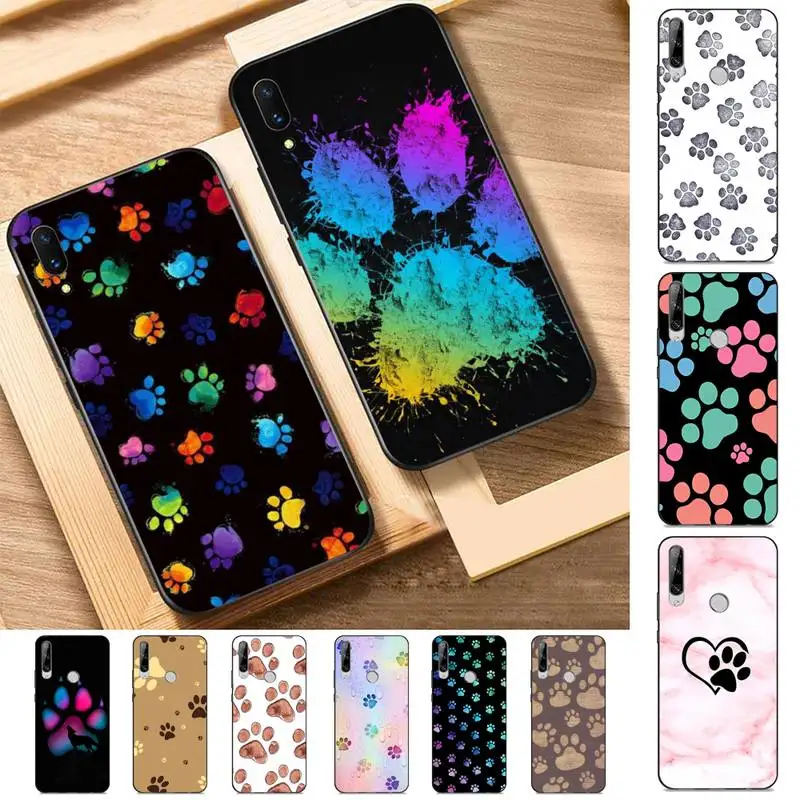 

Dog Paw Phone Case for Huawei Y 6 9 7 5 8s prime 2019 2018 enjoy 7 plus
