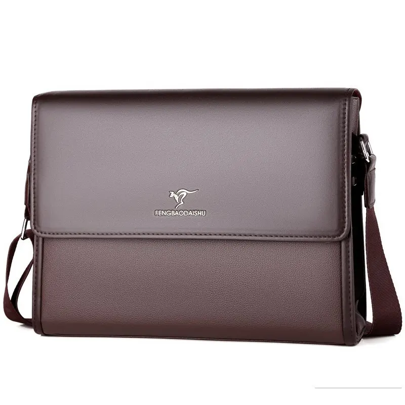 2022 New Briefcase Business Crossbody Bag for Men Bags Messenger Bag Vintage Sling Bags Vegan Leather Male Bag Shoulder Bag