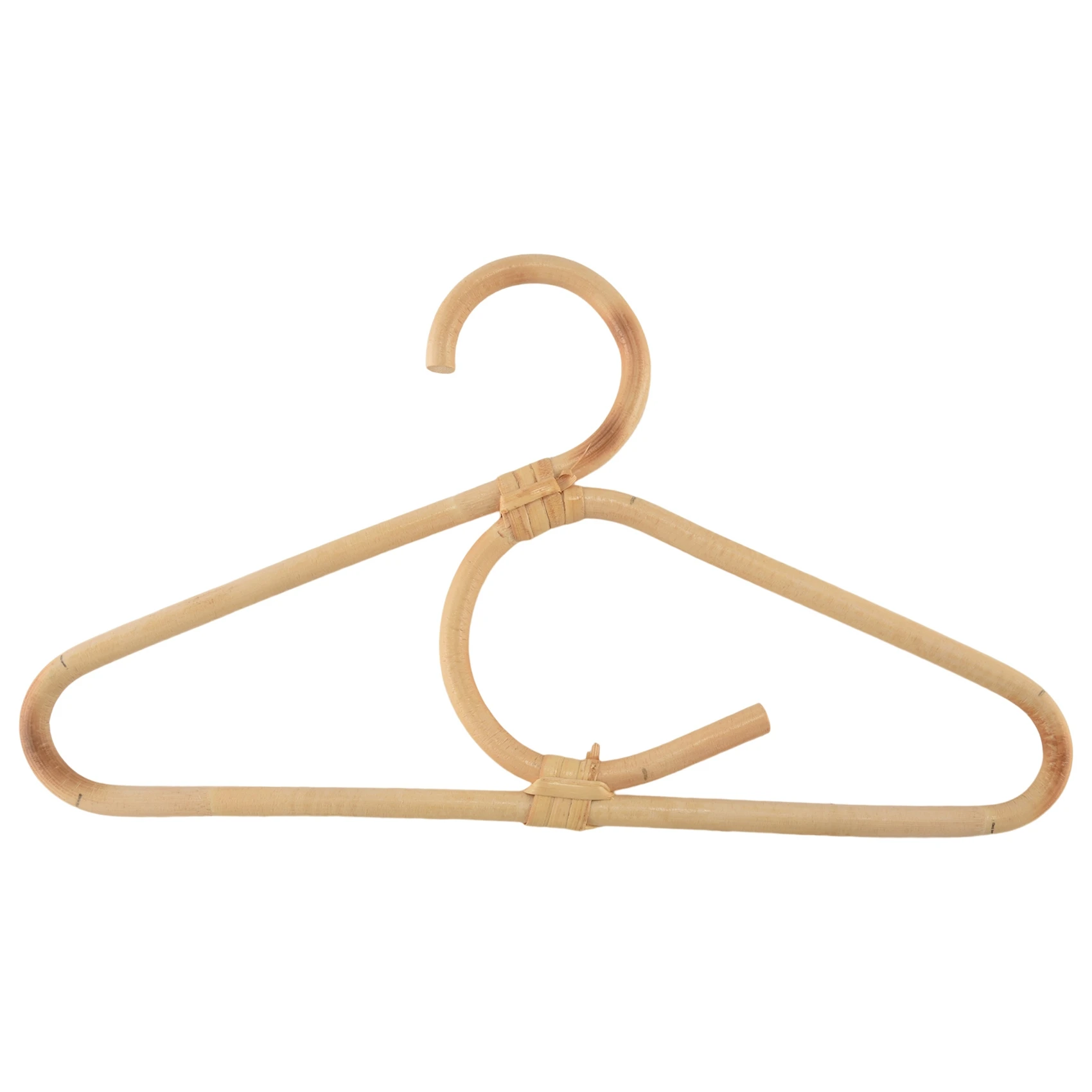 

Rattan Clothes Hanger Style Kids Garments Organizer Rack Children Hanger Kids Room Decoration Hanger for Clothes