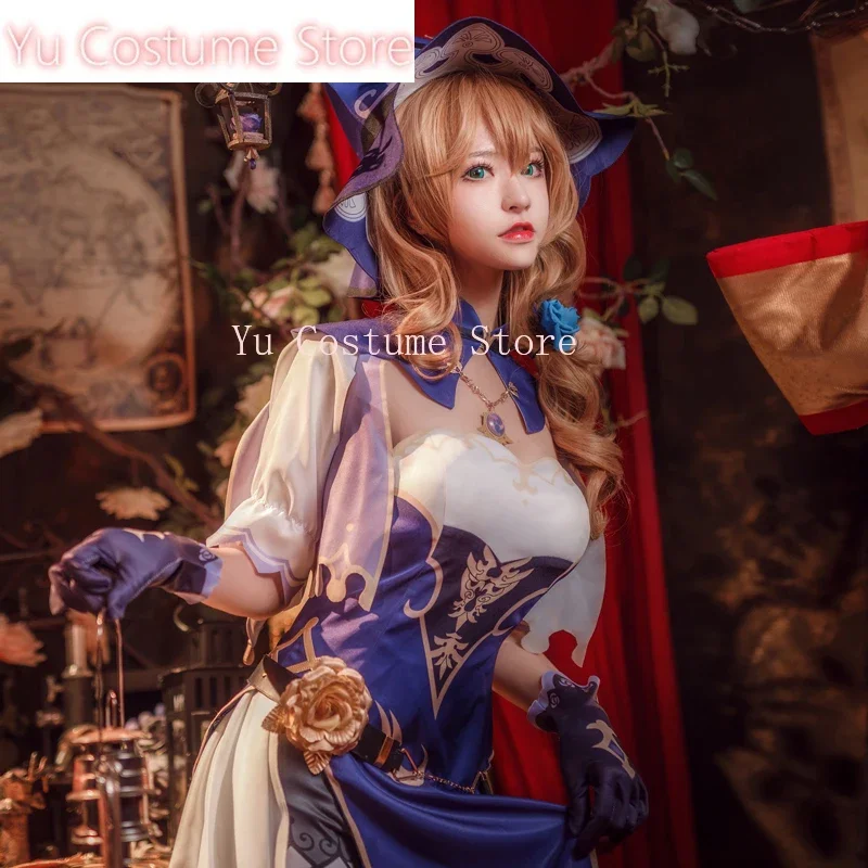 Аниме! Genshin Impact Mondstadt Lisa библиотекарское платье фокусника прекрасная униформа