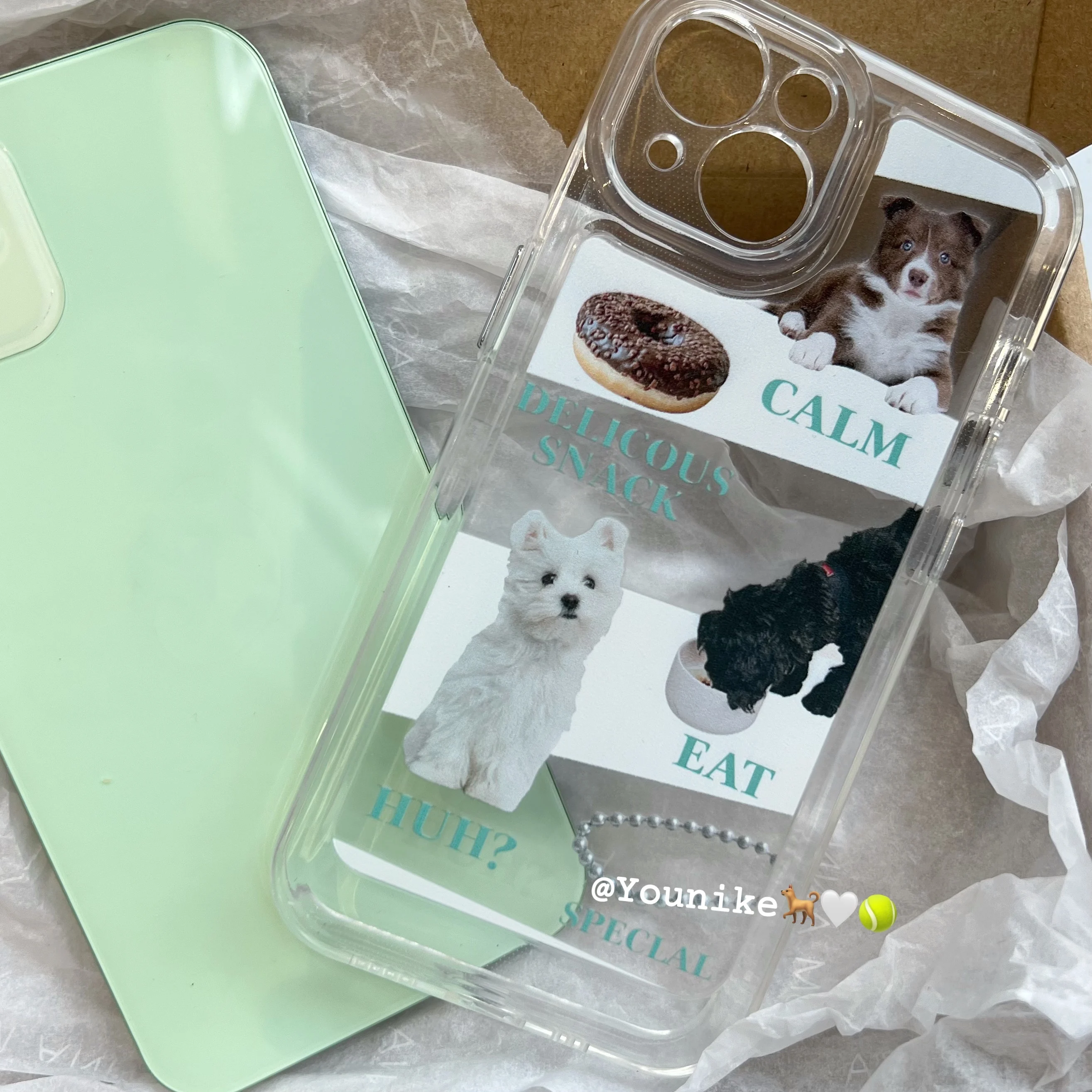 

Korean Ins Niche Cute Dog for iPhone 13pro/12Promax Apple 11/XR Phone Case
