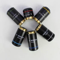 plan infinity microscope objective lens 4x 10x 20x 40x 60x 100x high quality objectives lenses for olympus microscope