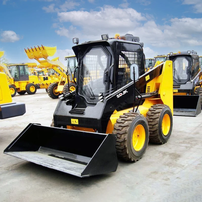 The Most Popular Wheel Loader Agricultural Construction Closed Cab Mini Skid Steer Loader Track with Attachments