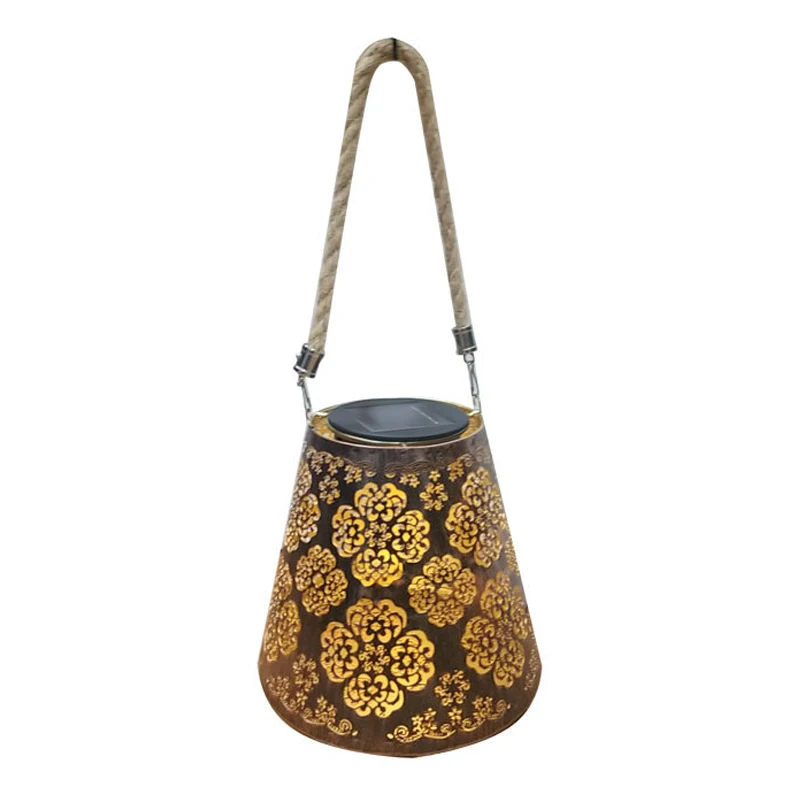 

Подвесные солнечные фонари, дизайнерские наружные солнечные садовые фонари с отверстиями для двора, дерева, забора, внутреннего дворика, га...