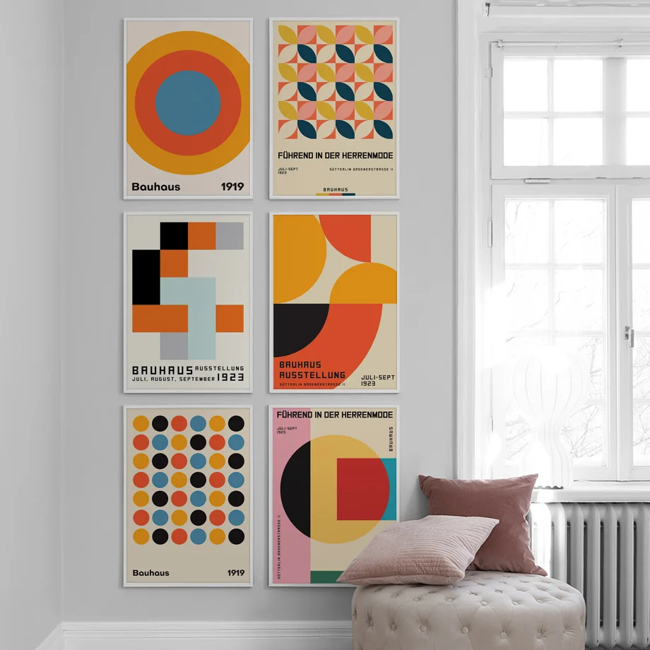 

Bauhaus Abstract Colorful Geometric Wall Art Canvas Painting Nordic Posters And Prints Home Decoration Pictures For Living Room