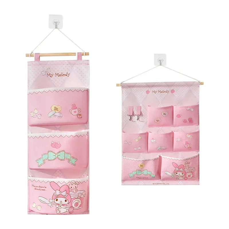 Sanrio Hello Kitty сумка для хранения Kawaii Kuromi My Melody Cinnamoroll бытовой большой вместительный