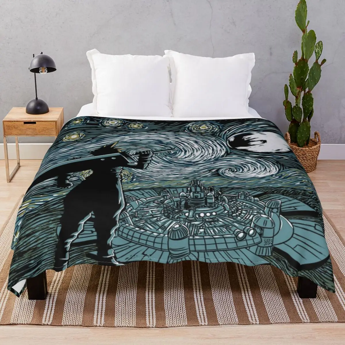 Final Fantasy VII Blankets Flannel Autumn Ultra-Soft Throw Blanket for Bed Home Couch Travel Office