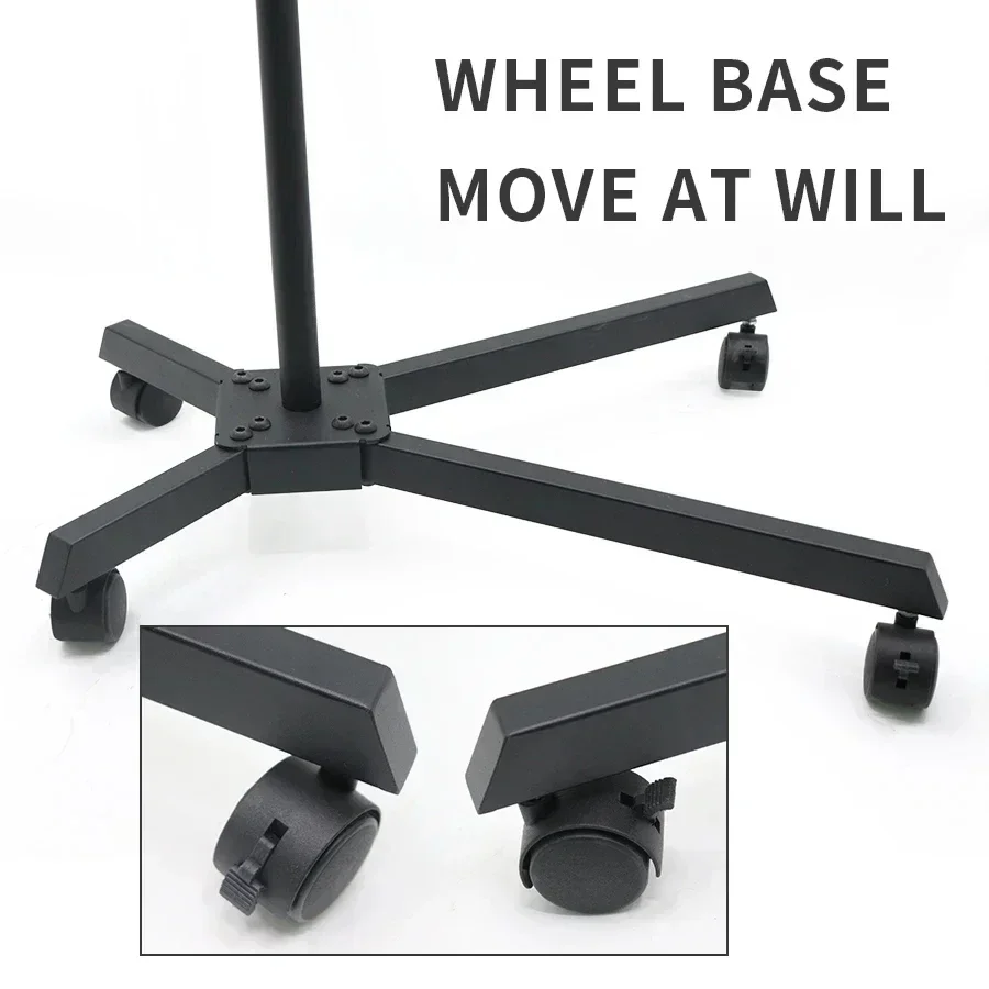 2024Полумесячная лампа с колесом 20 дюймов 36 Вт светодиодная напольная подставка