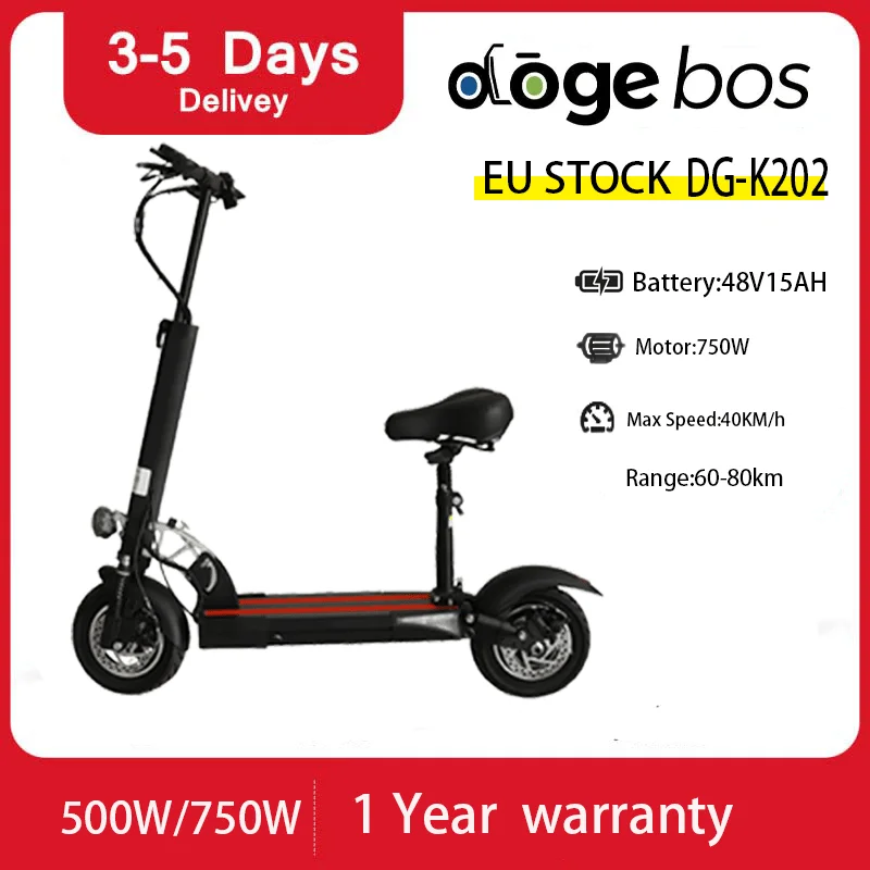 Dogebos Electric Scooter For Adults 48V 12.5AH 500W E-scoote