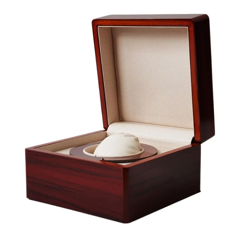 

Деревянная коробка для хранения часов, внешний органайзер для мужских механических наручных часов с 1 слотом, демонстрация коллекционных аксессуаров, идея подарка