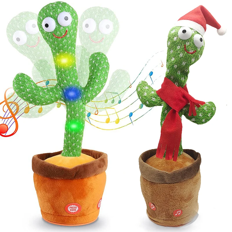 

Dancing Cactus Electron Plush Toy Soft Plushies Doll Baby Cactus That Can Sing And Dance Voice Interactive Bled Birthday Present