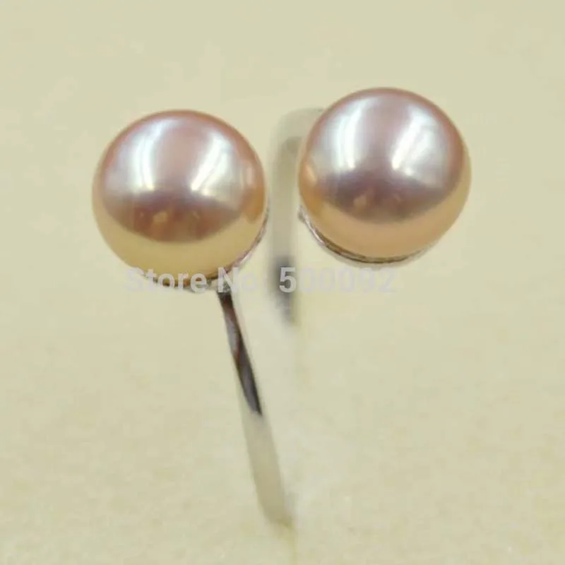 

AAA 7-8mm natural color freshwater pearl ring stretch