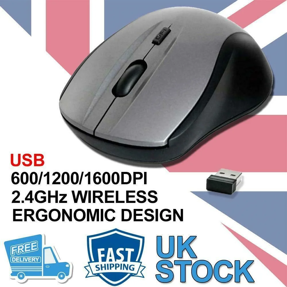 

Мышь беспроводная оптическая с прокруткой, USB 2,4 ГГц
