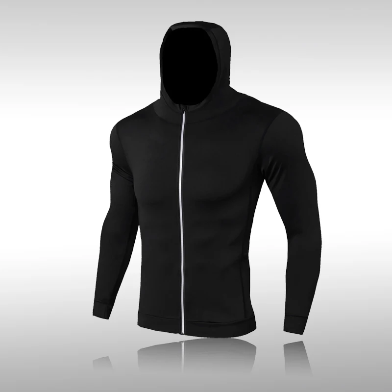 

Mens Fitness Tracksuit Running Sport Hoodie Gym Joggers Hooded Outdoor Workout Athletic Clothing Muscle Training Sweatshirt Tops