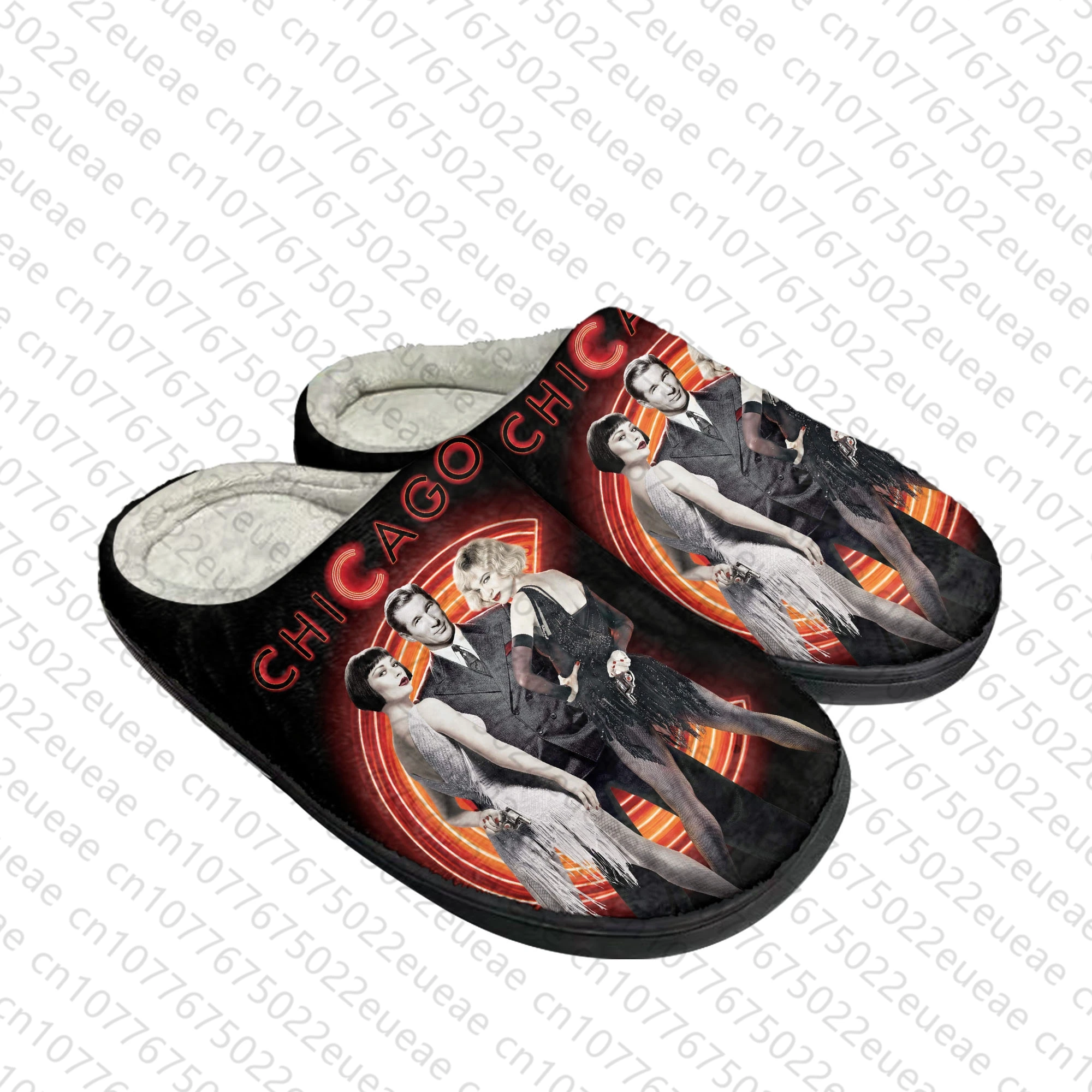 Тапочки мужские/женские хлопковые из фильма Чикаго домашние плюшевые