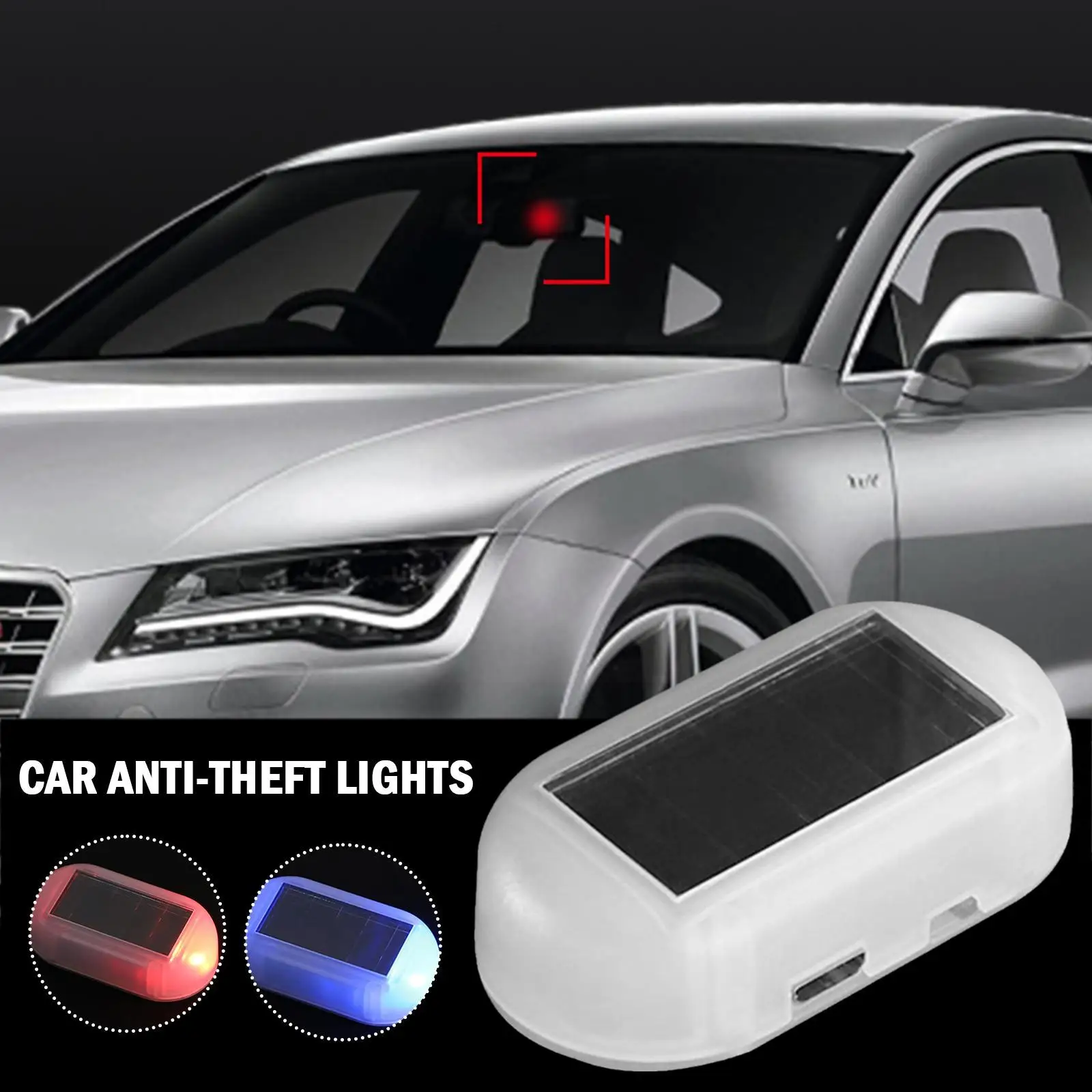 

Автомобильный Противоугонный фонарь с зарядкой от солнечной энергии, светодиодный сигнальный фонасветильник безопасности B2I0