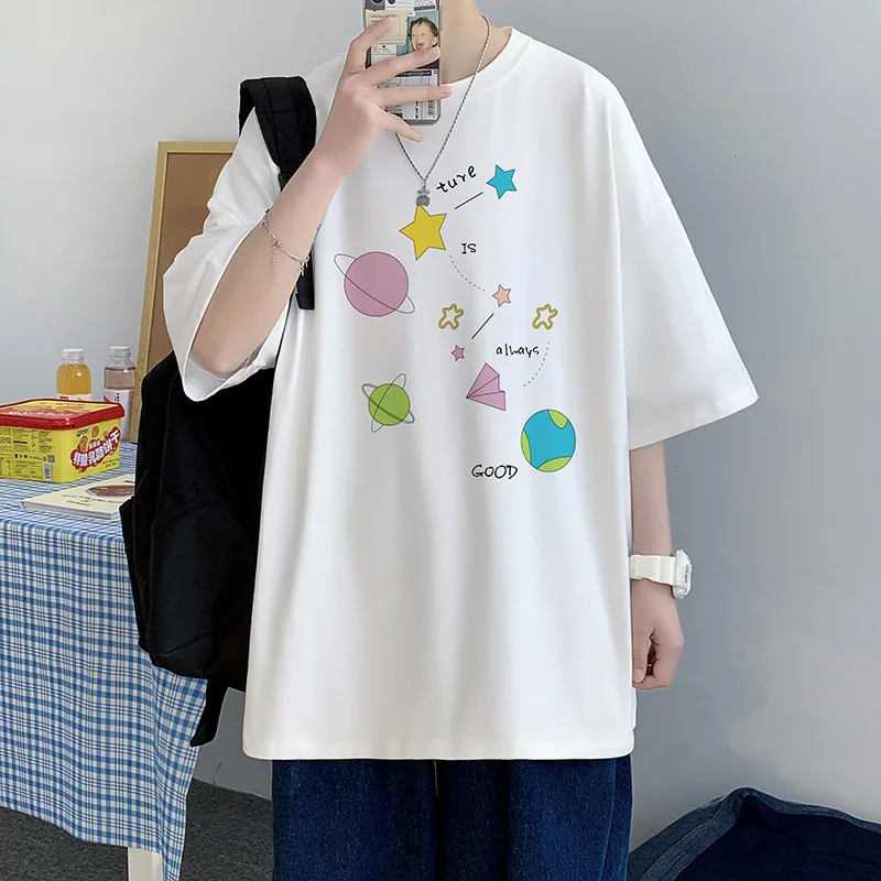 

Mens Summer Oversized Tshirts Print New Clothing T-Shirt Men Cotton Tee Shirts Fashion 5XL T Shirt for Men Streetwear
