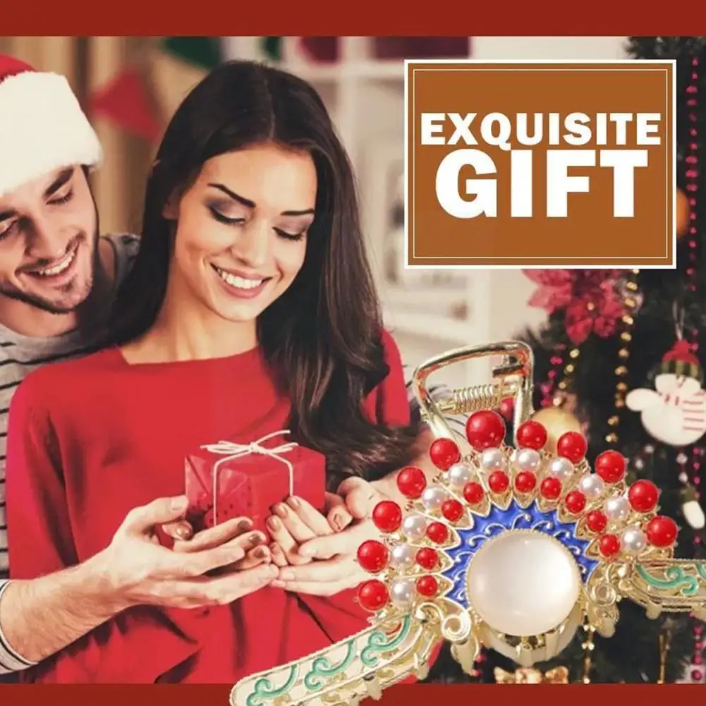 

Ancient Style Catch Clip Tassel Hanfu Cardinal Screen Drip Oil Hairpin Pearl Back Hair Catch Shark Clip For Wom J1y0