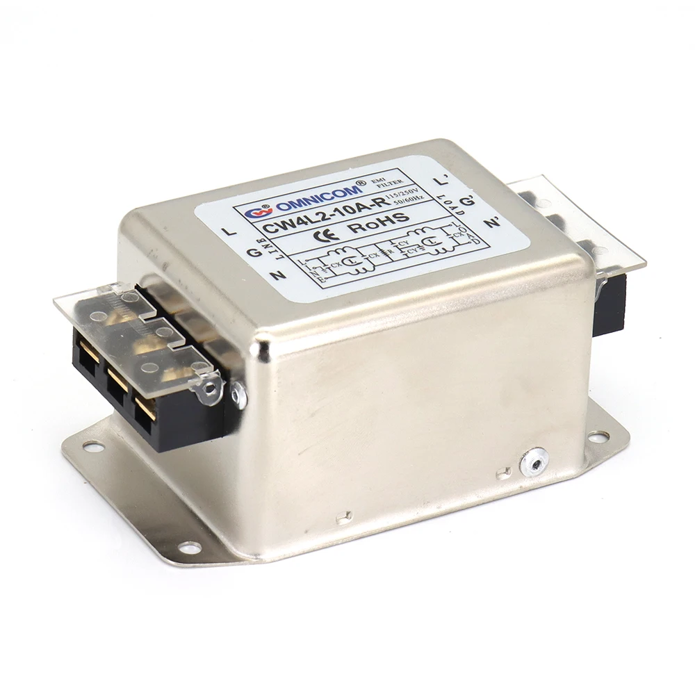 Фильтр питания SignkoRay CW4L2-A-R серии 220 В переменного тока 6 А 10 А 20 А 30 А Рельсовый тип для станка для лазерной резки и гравировки CO2