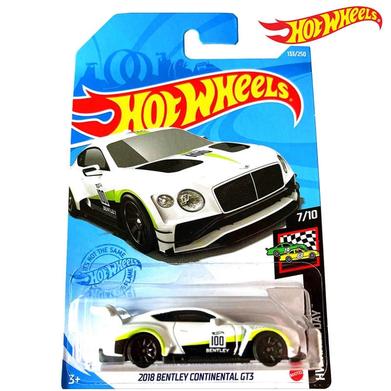 Hot Wheels C4982 Automobile Series HW RACE DAY 2018 BENTLEY CONTINENTAL GT3 1/64 Metal Cast Model Collection Toy Vehicles