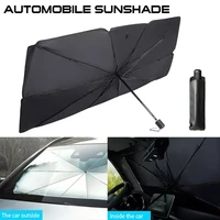 2022125cm 140cm foldable car windshield sun shade umbrella car uv cover sunshade heat insulation front window interior protectio
