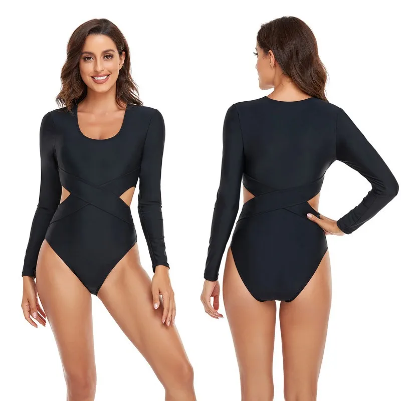 

Модное женское бикини, Женский Цельный купальник с вырезами, летний пляжный купальник, костюм для серфинга, популярный весенний купальник