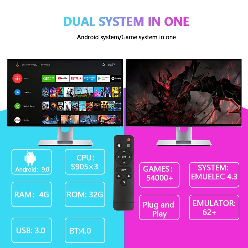 ТВ-приставка X Hk1 использует S905 × 3 с двойной системой двойным Wi-Fi 54000 + встроенных