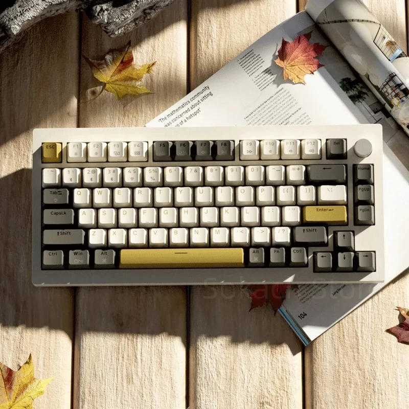 James Donkey A3 Mechanical Keyboard Wired Wireless 2.4G Three-mode 81 Keys 75% With Custom Hot-swapable Tape Knob