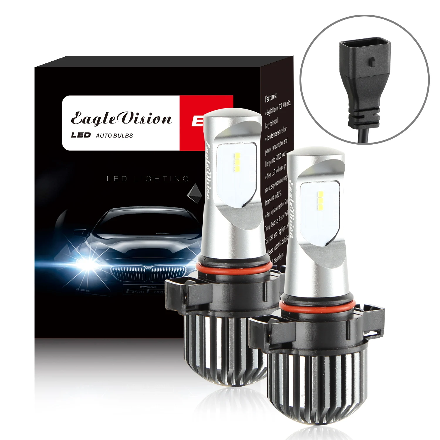 

2pcs Fog Lights Car LED Headlight Waterproof Lighting 5202 9005 9006 H8 H9 H11 H11 6000K Car Auto Headlamp IP67 Water Proof