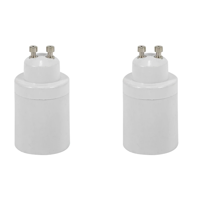 

JFBL Hot 2X GU10 To E26/E27 Adapter GU10 Bayonet Base To E26/E27 Screw Bulb Socket Adapter Converter