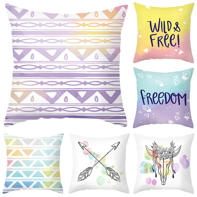 

Square Cushion Covers 45x45 Decor Luxury Sofa Throw Pillow Pillowcases Decorative Office Accessories Home Living Room Decoration