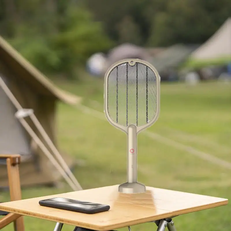 Электрическая ракетка-бойка 3 в 1 USB перезаряжаемая летняя мухобойка от комаров