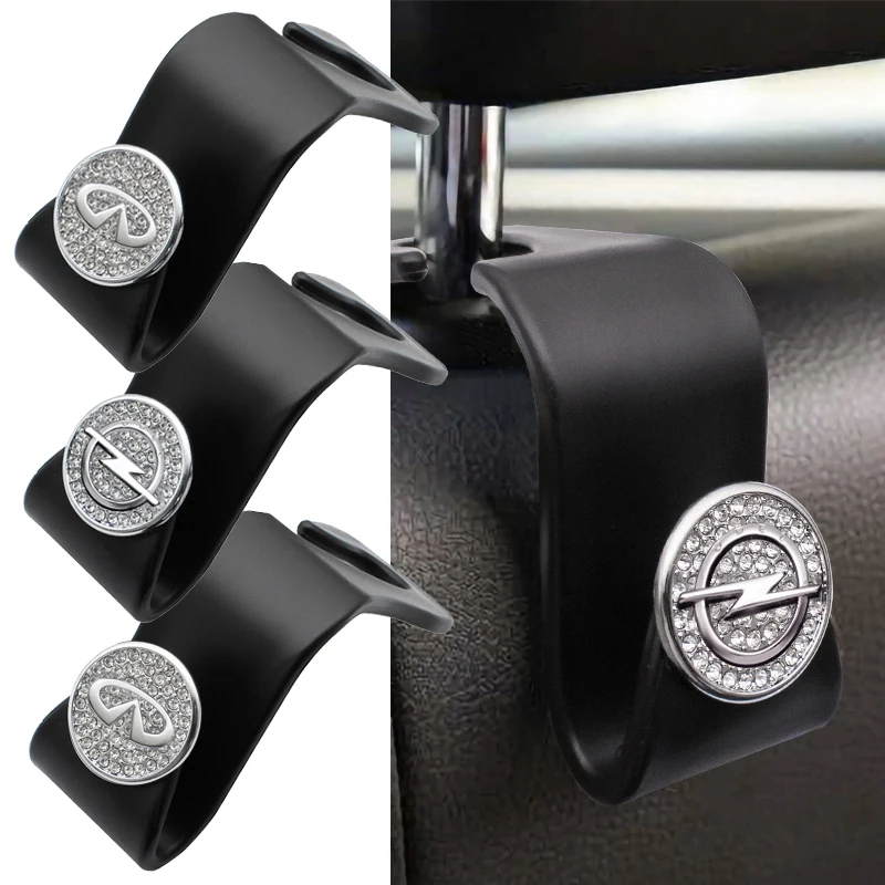 

Car Accessories Interior Logo Badge Styling Seat Back Hook For Audi A3 A4 A5 A6 A7 8P 8V 8L B5 B6 B7 B8 B9 Q3 Q5 Q7 Q8 A2 C5 C6