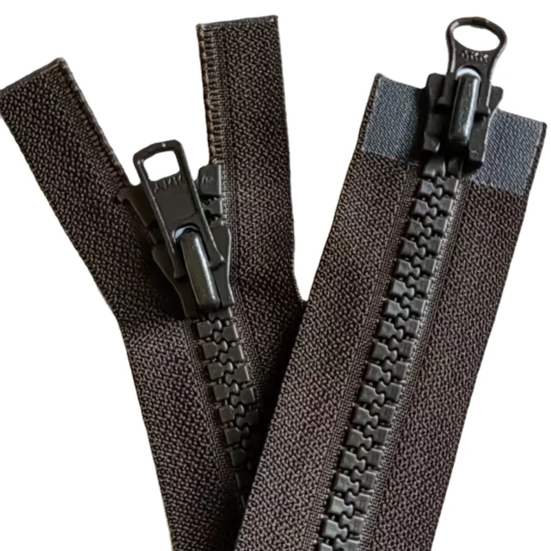 

Coffee VS Ykk Zipper Resin Double Open 5# 8# 75cm 29.5 Inch 2-way Jacket Instant Repair Tailor Sewing Accessories