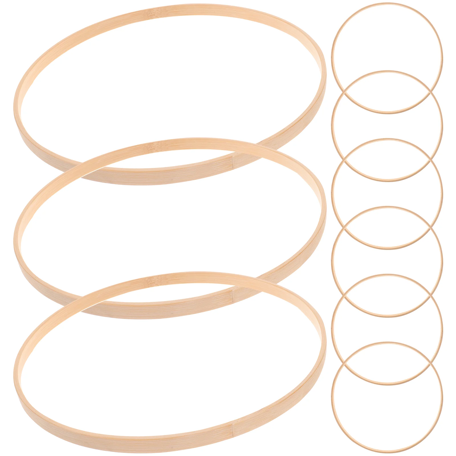 

10 Pcs Wreath Bamboo Dream Catcher Hoops Wooden Ring Wedding Stuff DIY Craft Crafts Supplies