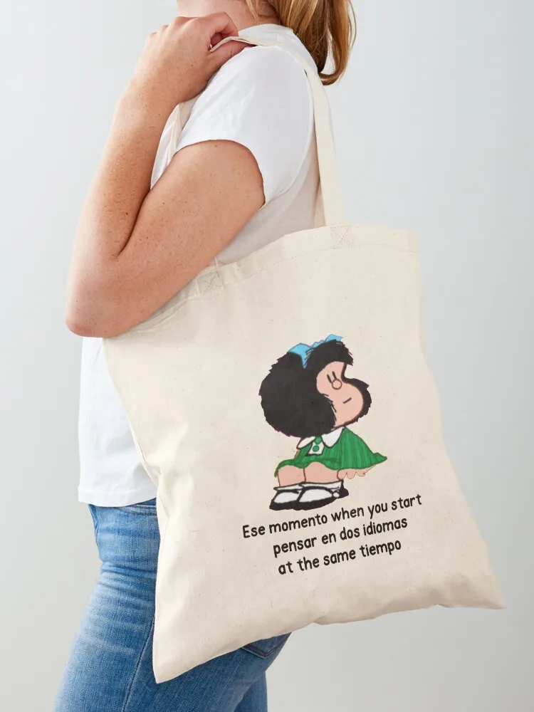 Ese momento когда ты старт 193 en dos idiomas at the same Tx Tote Bag персонализированная сумка-тоут