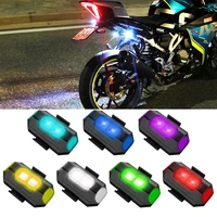 universal motorcycle led anti collision warning light mini signal flasher drone with strobe light 7 colors turn signal indicator