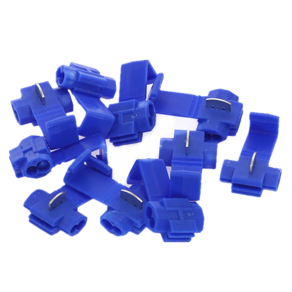 10/30/50Pcs Blue 0.75-2.5mm Crimp Terminals Electrical Cable Connectors Fast Quick Splice Lock Wire |