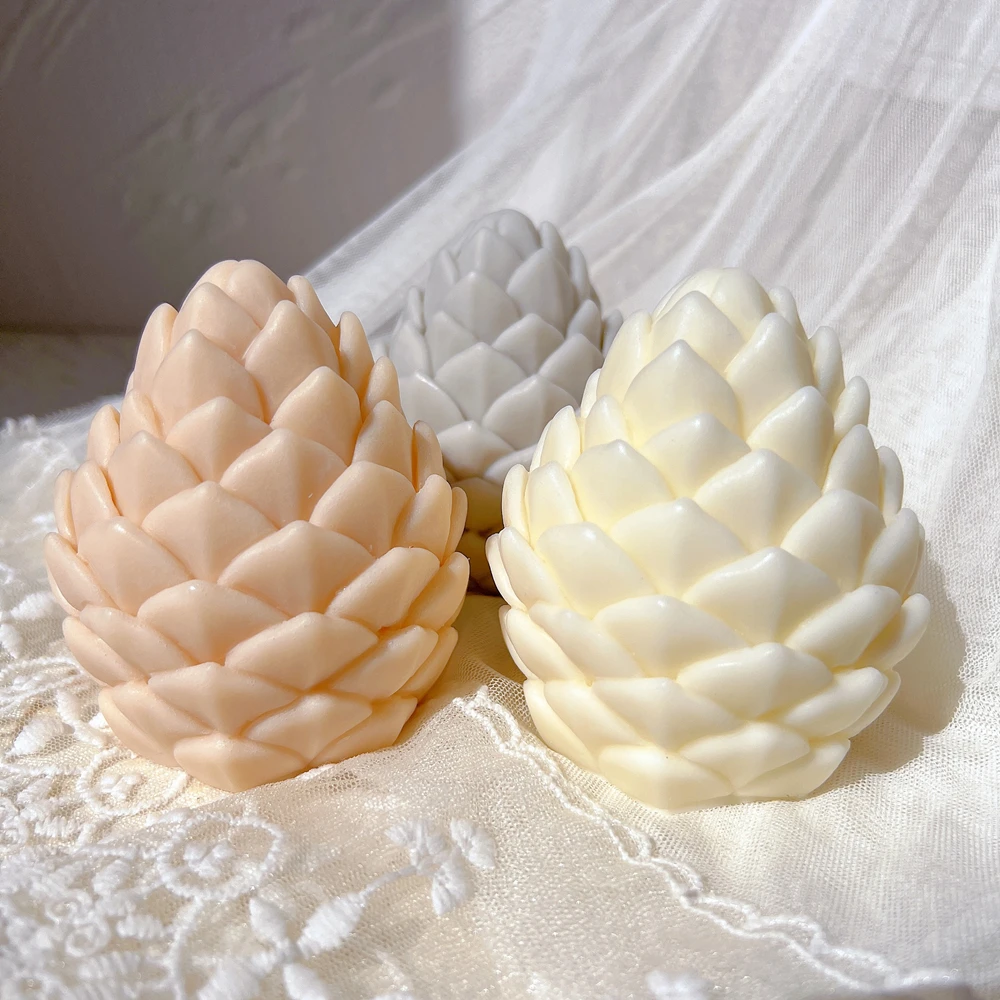 

Pinecone Candle Making Mould Christmas Pine Cone Silicone Candle Mold DIY Handmade Aromatherapy Candles Beeswax Soy Wax Home Art
