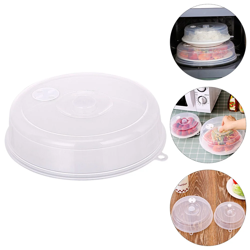 

2 Pcs Microwave Heating Covers Refrigerator Food Covers Sealing Covers (White)