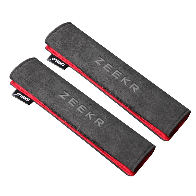 

Аксессуары для ZEEKR 001 009, чехлы на автомобильные ремни безопасности, защита на плечо, замша Алькантара