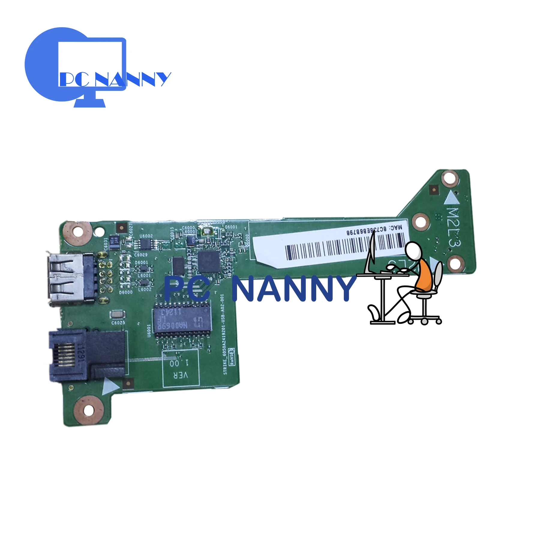 

USB-плата PCNANNY для Fujitsu LifeBook LH531, LAN-плата