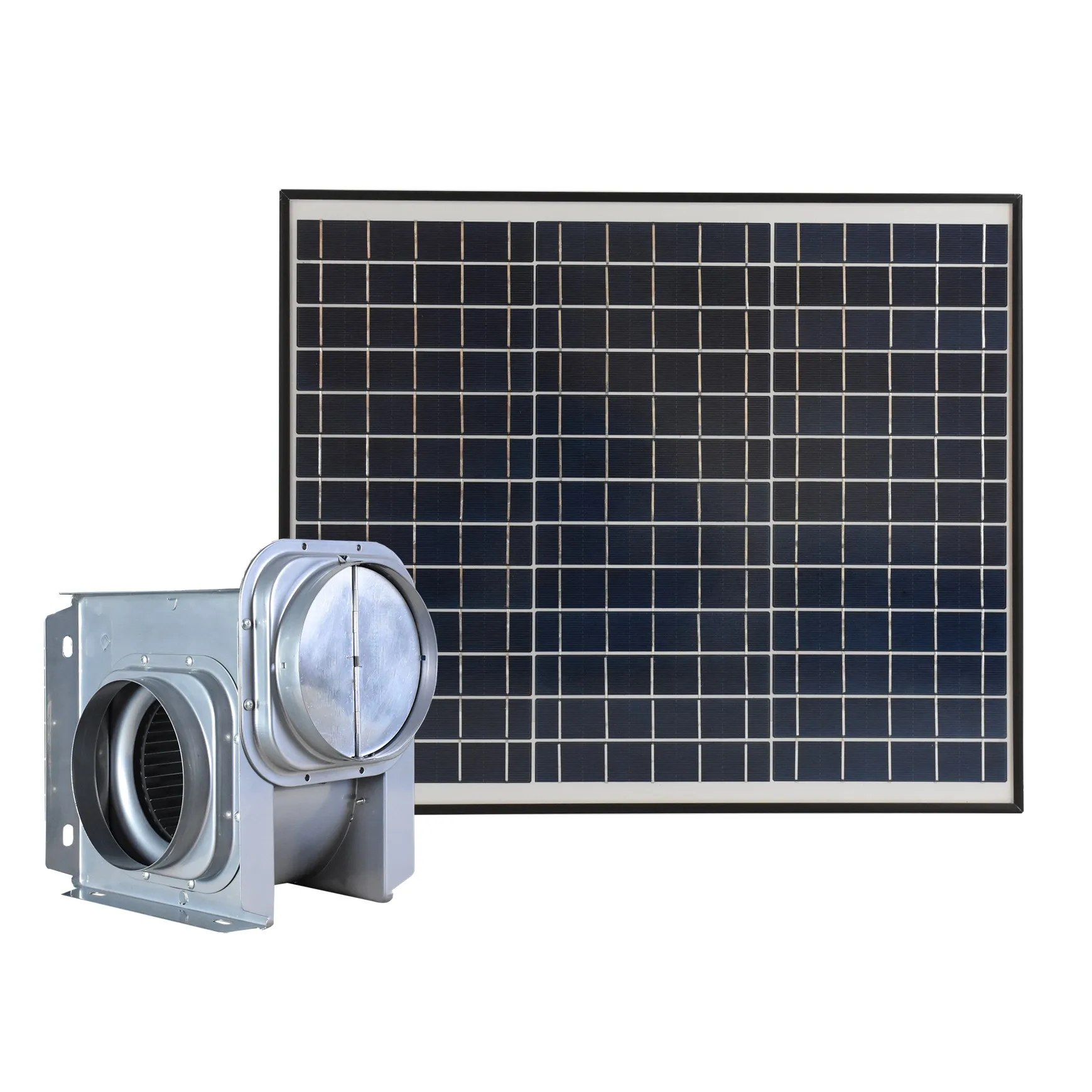 

Low Noise Solar Centrifugal Exhaust Blower Fan with Shutter Turbine Air Blower Basement Roof Blower Ventilation Fan