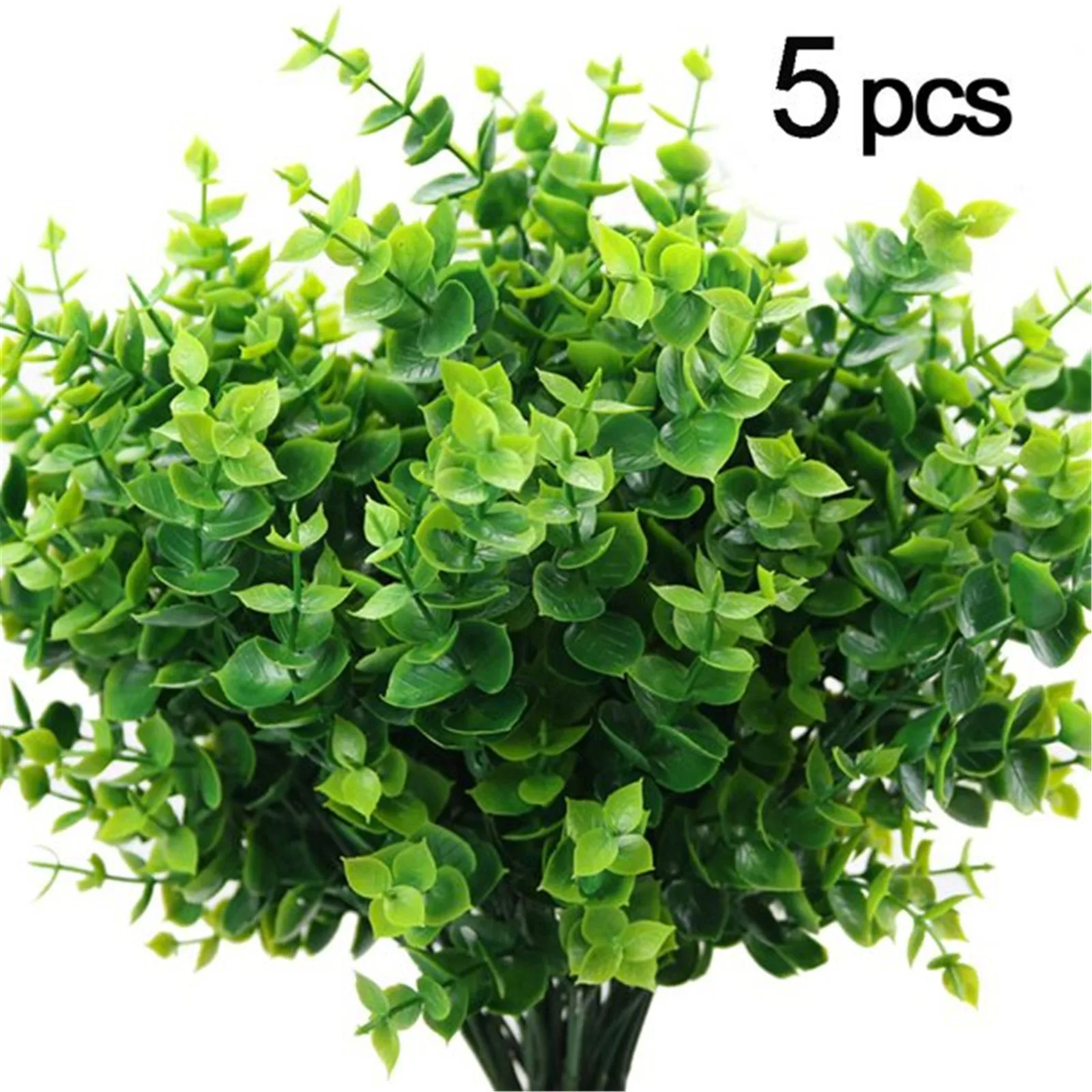 

5 Branches Grass Artificial Plants Eucalyptus Plastic Flowers Fake Plants Wedding Flower Arrangement Christmas Table Home Decors