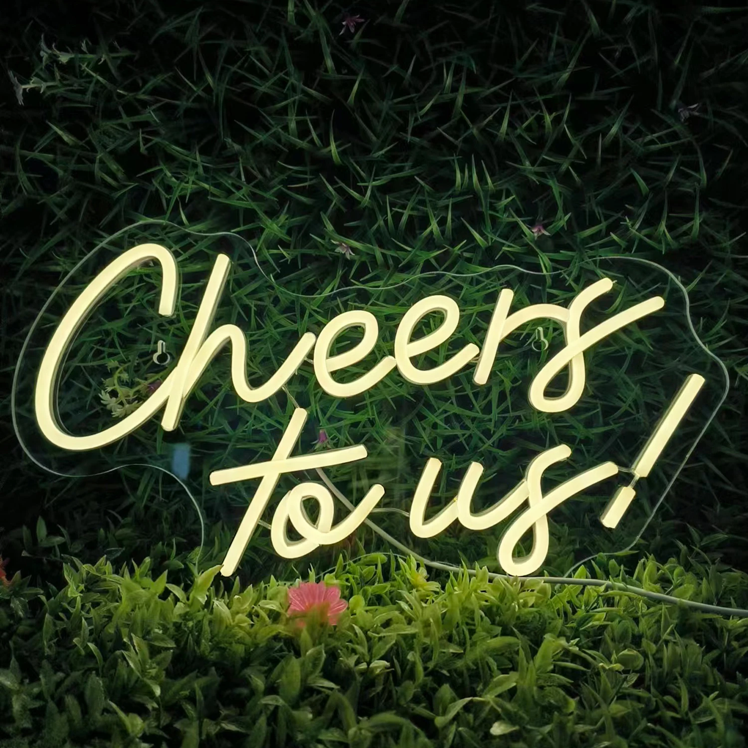 Cheers To Us Неоновая Вывеска Светодиодная Акриловая Доска С Переключателем