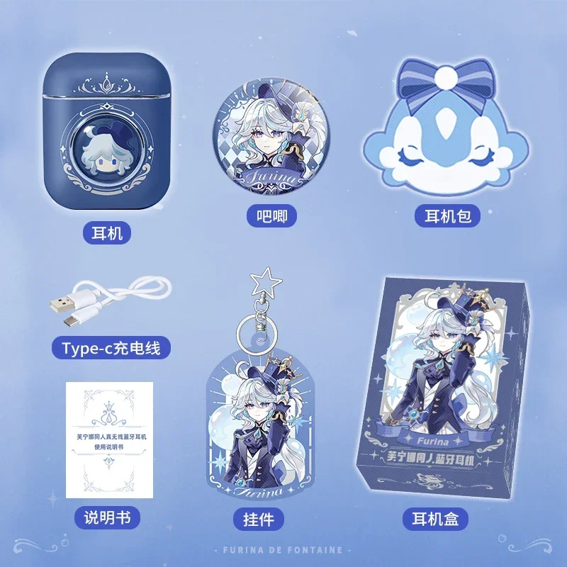 Оригинальные аниме-наушники с сенсорным управлением Bluetooth-наушники студенческие