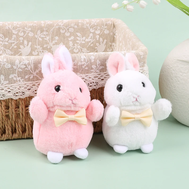 

11/12CM Kawaii Soft Small Rabbit Plush Toy Pendant Doll Wedding Gift Mini Hare For Chidren Toys New Year Gift