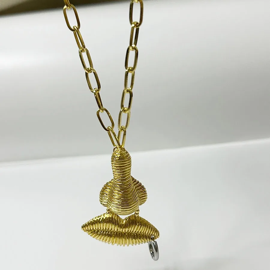 Уникальные персонализированные трехмерные серьги в полоску для лица с большими